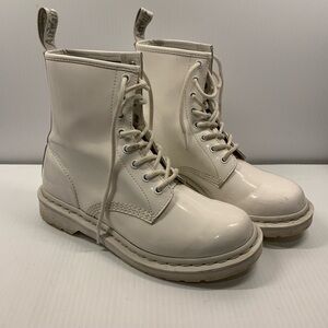 Dr. Martens White Combat Boots
